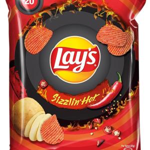 Lay's Sizzlin Hot Chips - 48 GM