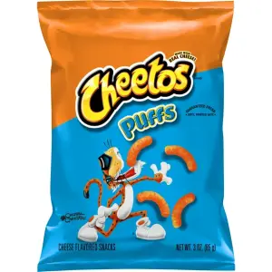 Cheetos Puffs Cheese Flavored Snacks, 3 oz Bag