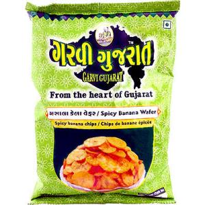 Garvi Gujarat Spicy Banana Wafer (6.3 OZ-180 GM)
