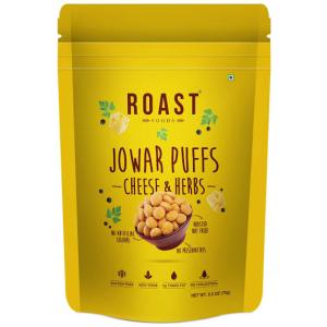 Roast Foods Jowar Puffs - Cheese and Herbs (70 Gm)