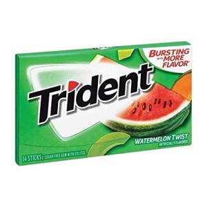 Trident Watermelon Twist Sugar Free Gum - 14 Sticks