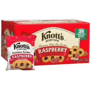 Knott's Berry Farm Rasberry Shortbread Cookies (2 Oz., 36 Pk.)