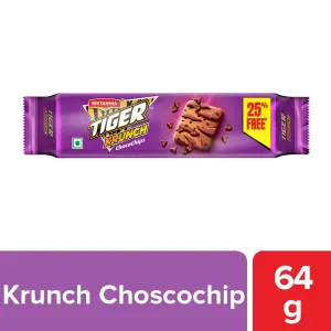 Britannia Tiger Krunch Chocochips Cookies (2.3 OZ-64 GM)
