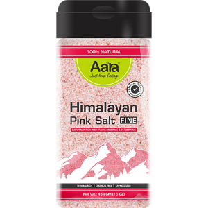 Aara Himalayan Pink Salt Fine Powder (1 LB - 454 GM)