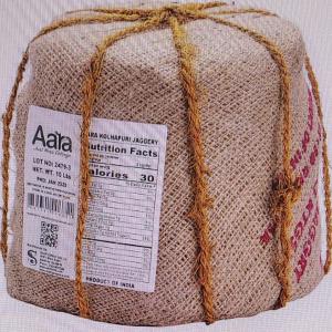 Aara Kohlapuri Jaggery (10 LB - 4.54 KG)