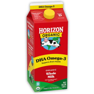 Organic Whole Milk With DHA Omega-3 - Vitamin D DHA Omega-3 Milk