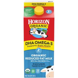 Horizon Organic 2% Reduced Fat DHA Omega-3 Milk (Half Gallon - 64 FL)