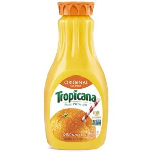 Tropicana Original No Pulp 100% Orange Juice (52 OZ)